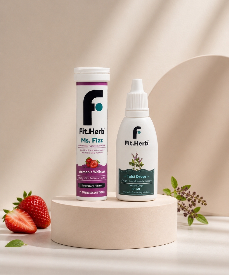 Ms fizz + Tulsi drop